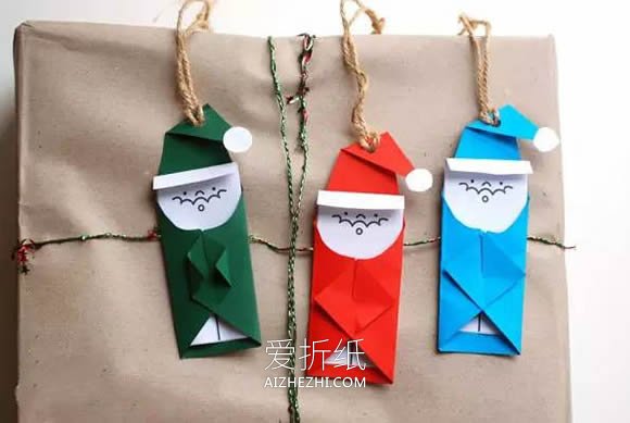 怎么做圣诞节礼物盒圣诞老人装饰的制作方法- www.aizhezhi.com