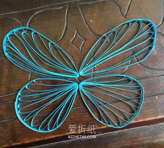 手工衍纸蝴蝶怎么做的图解教程- www.aizhezhi.com