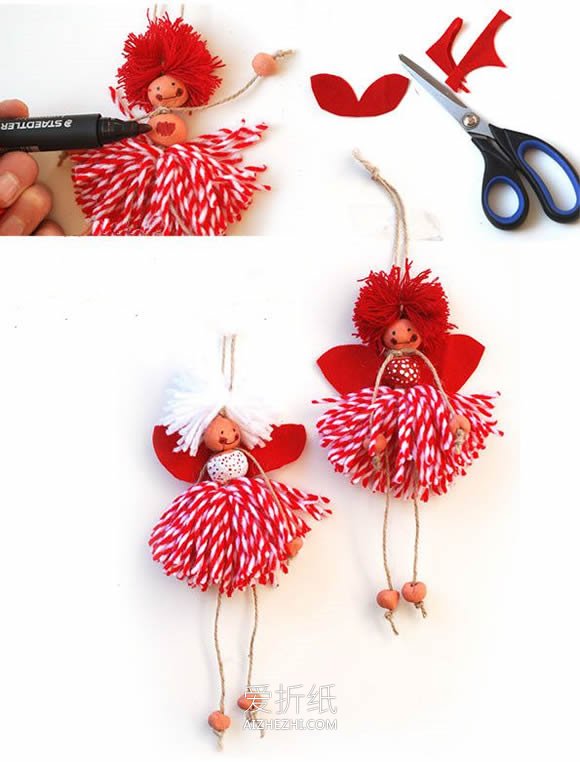 怎么做毛线娃娃人偶的手工制作教程- www.aizhezhi.com