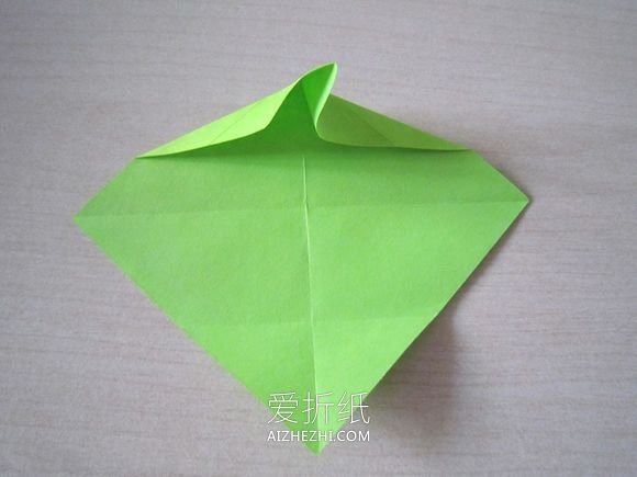 怎么折纸简单又可爱领带心的折法图解教程- www.aizhezhi.com
