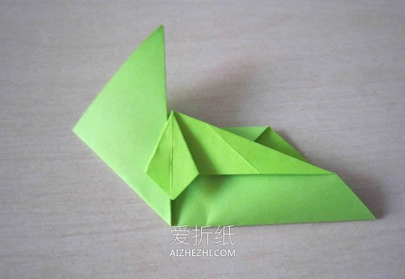 怎么折纸简单又可爱领带心的折法图解教程- www.aizhezhi.com
