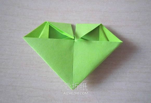 怎么折纸简单又可爱领带心的折法图解教程- www.aizhezhi.com