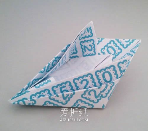 儿童怎么折纸小游艇的折法步骤图解- www.aizhezhi.com