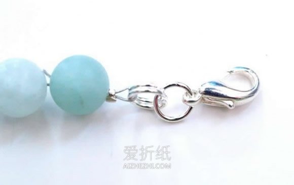 怎么用水钻和珠子做串珠手链的制作图解- www.aizhezhi.com