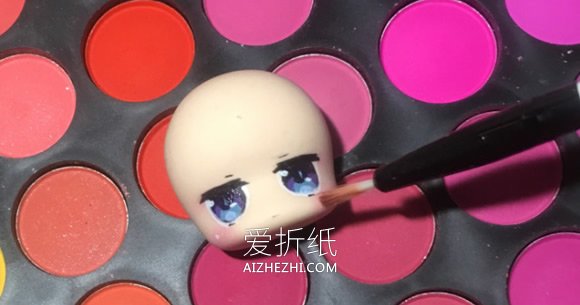 怎么做超轻粘土长角女生人偶冰箱贴的制作方法- www.aizhezhi.com