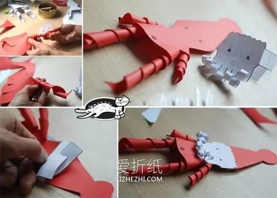 幼儿园怎么做简单纸圣诞老人挂饰的制作方法- www.aizhezhi.com