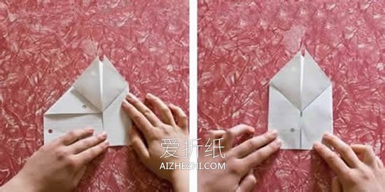 怎么折简单又漂亮的纸心的折法步骤图- www.aizhezhi.com