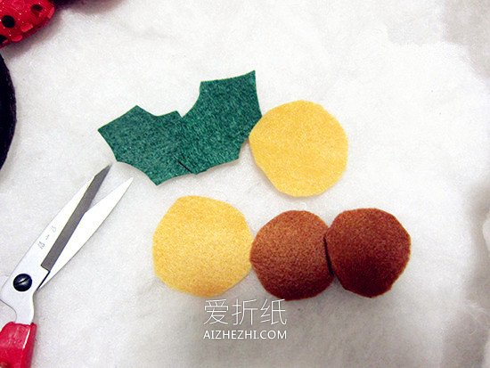 怎么做布艺圣诞节鹿角发饰的手工制作教程- www.aizhezhi.com