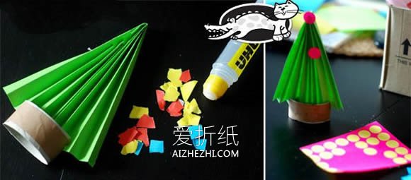 怎么折纸圣诞树最简单的折法步骤图- www.aizhezhi.com