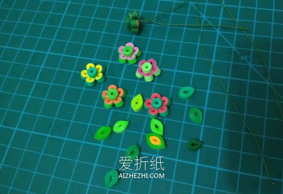 怎么做迷你衍纸盆栽的手工制作图解教程- www.aizhezhi.com