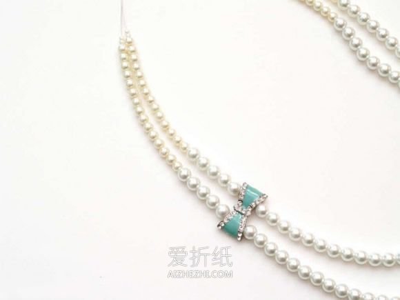怎么做超可爱串珠珍珠项链的DIY制作方法图解- www.aizhezhi.com