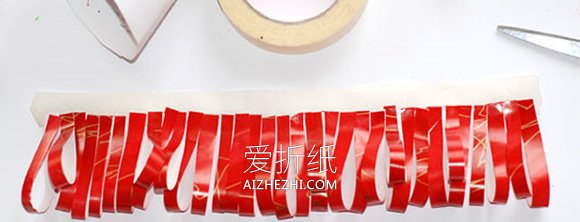 怎么用漂亮包装纸做圣诞树的制作方法图解- www.aizhezhi.com