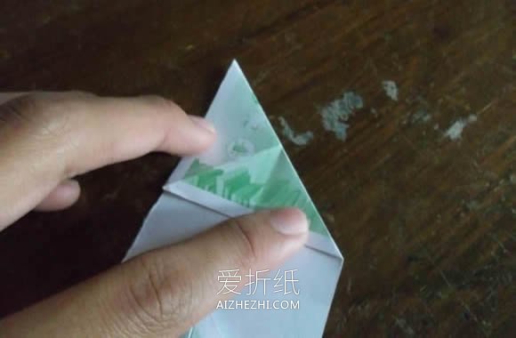 怎么简单折吹气玩具纸车的折法图解- www.aizhezhi.com