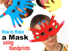 简单又可爱的手掌面具怎么做的图解教程