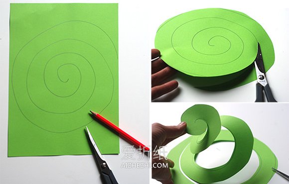 怎么简单做彩纸花藤装饰的手工制作教程- www.aizhezhi.com