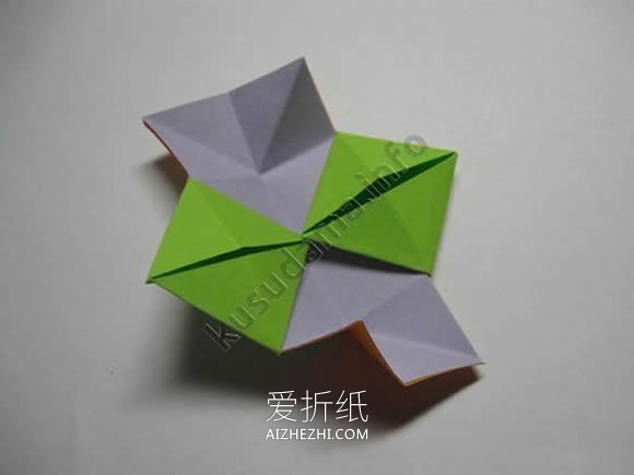 怎么折纸五角星花球的折法步骤图解- www.aizhezhi.com