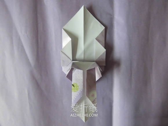 怎么折纸精致小提篮的折法步骤图解- www.aizhezhi.com