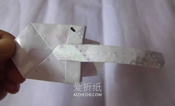 怎么折纸精致小提篮的折法步骤图解- www.aizhezhi.com