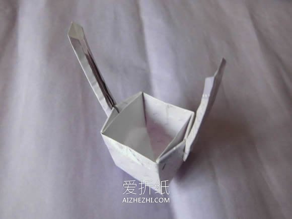 怎么折纸精致小提篮的折法步骤图解- www.aizhezhi.com