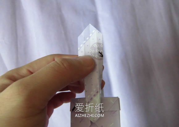 怎么折纸精致小提篮的折法步骤图解- www.aizhezhi.com