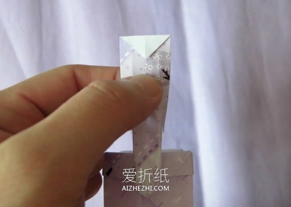 怎么折纸精致小提篮的折法步骤图解- www.aizhezhi.com