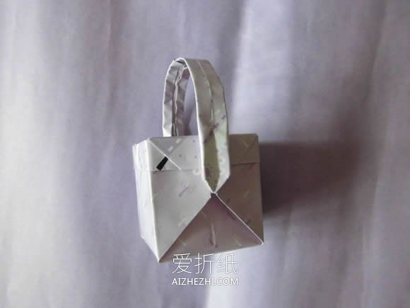 怎么折纸精致小提篮的折法步骤图解- www.aizhezhi.com