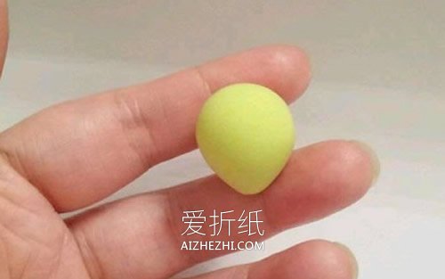怎么做超轻粘土小桃子的制作方法图解- www.aizhezhi.com