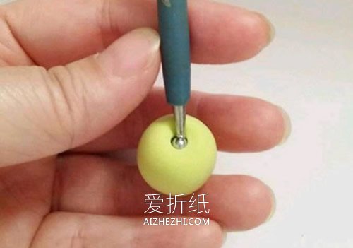 怎么做超轻粘土小桃子的制作方法图解- www.aizhezhi.com