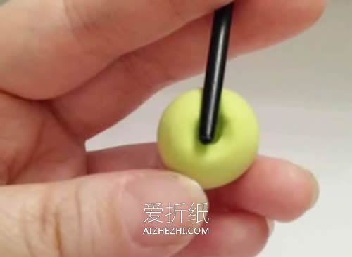 怎么做超轻粘土小桃子的制作方法图解- www.aizhezhi.com