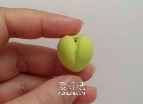 怎么做超轻粘土小桃子的制作方法图解- www.aizhezhi.com