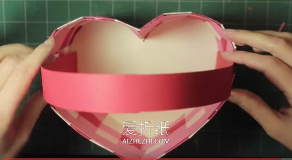 怎么手工编织爱心纸篮子的编法步骤图解- www.aizhezhi.com