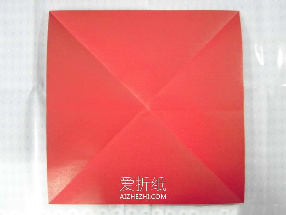 怎么折纸正方形相框的折法步骤图解- www.aizhezhi.com