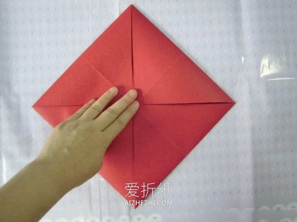 怎么折纸正方形相框的折法步骤图解- www.aizhezhi.com