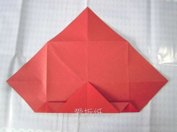 怎么折纸正方形相框的折法步骤图解- www.aizhezhi.com