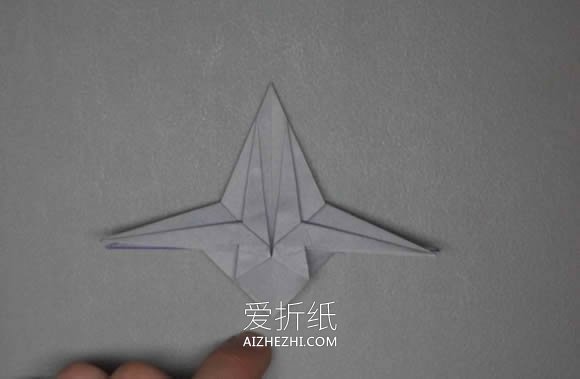 怎么折纸星球大战X翼星际战斗机的折法图解- www.aizhezhi.com