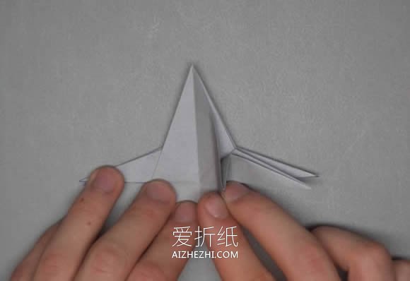 怎么折纸星球大战X翼星际战斗机的折法图解- www.aizhezhi.com