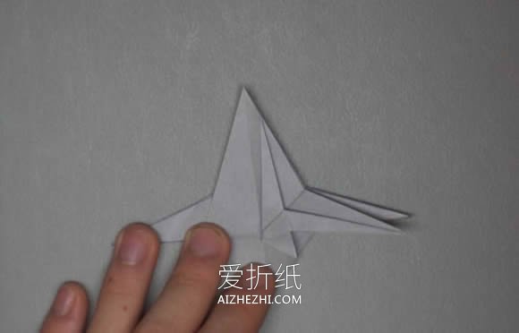 怎么折纸星球大战X翼星际战斗机的折法图解- www.aizhezhi.com