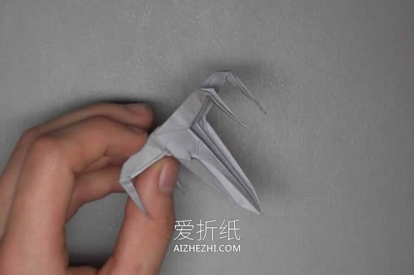 怎么折纸星球大战X翼星际战斗机的折法图解- www.aizhezhi.com