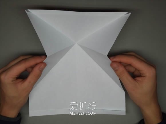 逼真F-16纸飞机的折法详细过程图解- www.aizhezhi.com