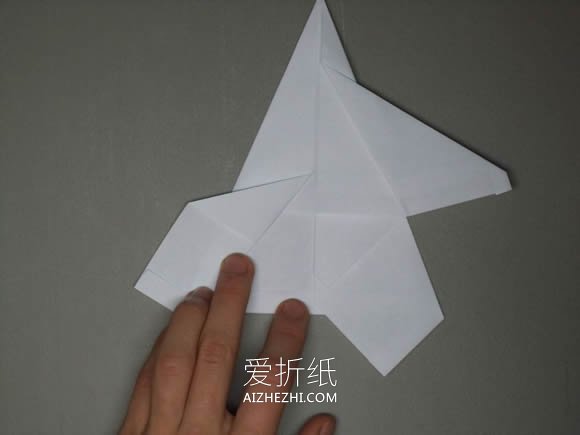 逼真F-16纸飞机的折法详细过程图解- www.aizhezhi.com