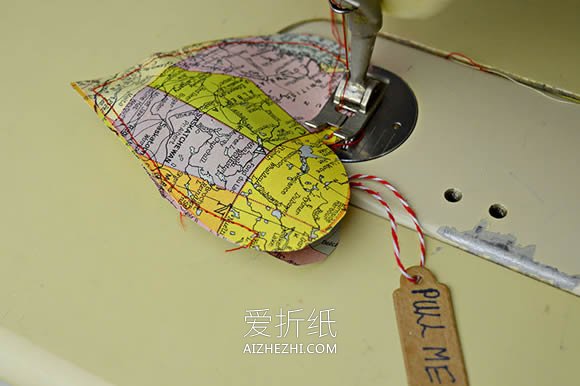 怎么做情人节地图爱心零食袋/礼物袋制作教程- www.aizhezhi.com