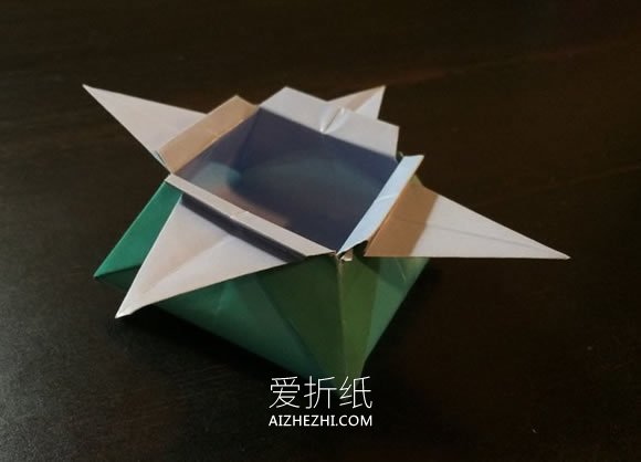 怎么折纸收纳盒的折法简单又漂亮图解- www.aizhezhi.com