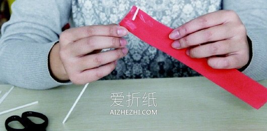 怎么折彩塑棉玫瑰花的折纸方法步骤图解- www.aizhezhi.com