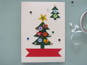 怎么做圣诞节圣诞树卡片的手工制作方法