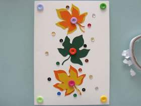 怎么做秋天枫叶贺卡的手工制作教程