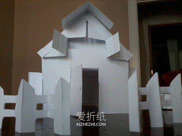 怎么用索引卡制作桌面上的小屋的方法图解- www.aizhezhi.com