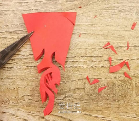 怎么剪纸精美六折团花窗花的折法和剪法- www.aizhezhi.com