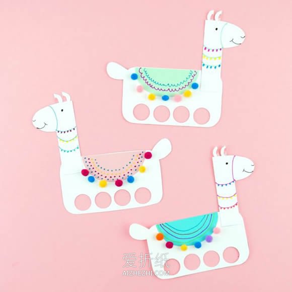怎么用卡纸做儿童骆驼手偶玩具的制作方法- www.aizhezhi.com