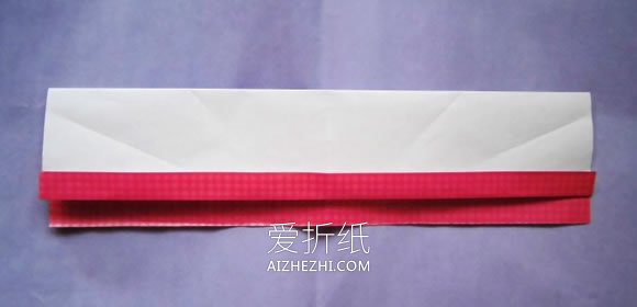 怎么折纸爱心相片框的折法详细步骤图解教程- www.aizhezhi.com