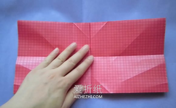 怎么折纸爱心相片框的折法详细步骤图解教程- www.aizhezhi.com